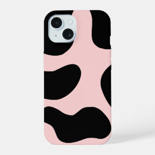 Süße schwarze und rosa Handyhülle iPhone 15 Hülle