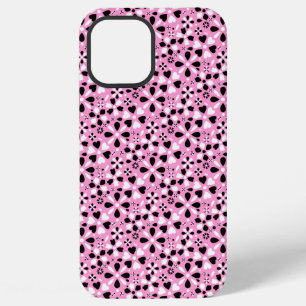 Süße schwarze weiße Blumen iPhone 12 Pro Max Hülle