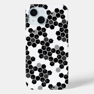 Süße schwarze weiße Hex-Datenmuster Case-Mate iPhone Hülle