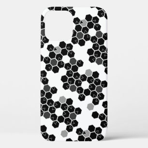 Süße schwarze weiße Hex-Datenmuster Case-Mate iPhone Hülle
