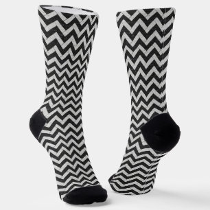 Süße schwarze weiße Marmorstreifen Socken