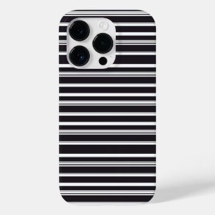 Süße schwarze weiße Streifen Case-Mate iPhone 14 Pro Hülle