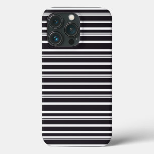 Süße schwarze weiße Streifen Case-Mate iPhone Hülle