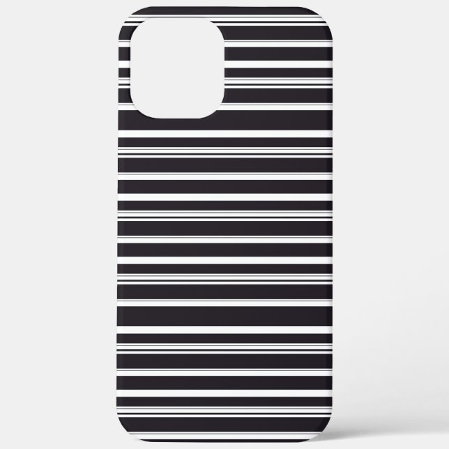 Süße schwarze weiße Streifen Case-Mate iPhone Hülle (Rückseite)