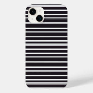 Süße schwarze weiße Streifen Case-Mate iPhone 14 Plus Hülle