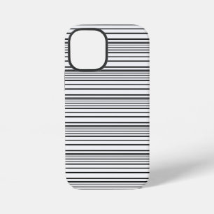 Süße schwarze weiße Streifen iPhone 12 Mini Hülle
