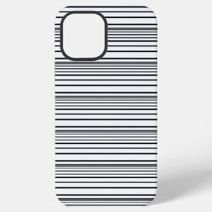 Süße schwarze weiße Streifen iPhone 12 Pro Max Hülle