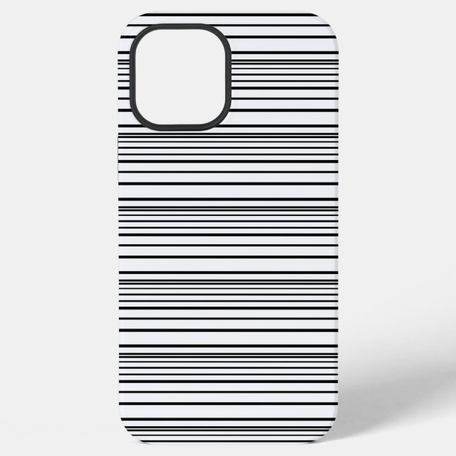Süße schwarze weiße Streifen iPhone Hülle (Rückseite)