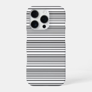Süße schwarze weiße Streifen iPhone 16 Pro Hülle