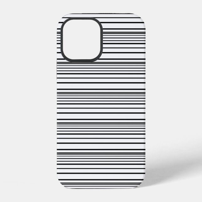 Süße schwarze weiße Streifen iPhone Hülle (Rückseite)
