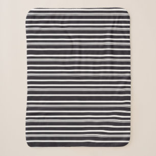 Süße schwarze weiße Streifen Sherpadecke