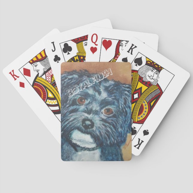 SÜSSE SCHWARZES HAVANESE SPIELKARTEN (Rückseite)