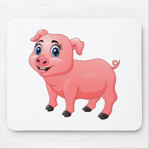 Süße Schwein Liebhaber Bauer Land Bauernhof Mädche Mousepad