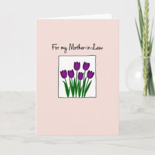 Süße Schwiegermutter Tulpenkarte Karte