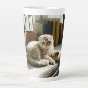 Süße Scottish Fold Katzen Tasse - Cozy Cat Lover K