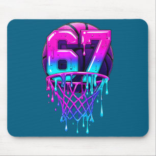 Süße Sechs Basketball 67 Sieben Drip Mousepad