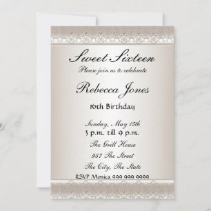 Süße Sechzehn 16 Einladung