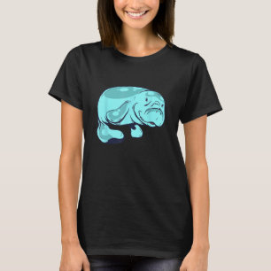 Süße Seekuh Wasser Tier Meer Tier Manatee T-Shirt