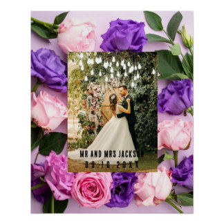 Süße Seelenverwandte Ich liebe Dich Hochzeitsfoto  Poster