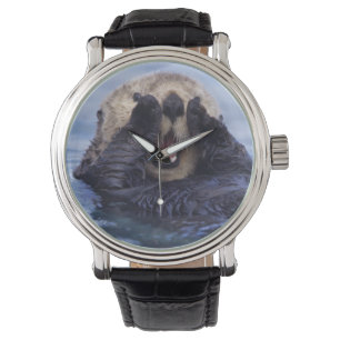 Süße Seeotter Alaska, USA Armbanduhr