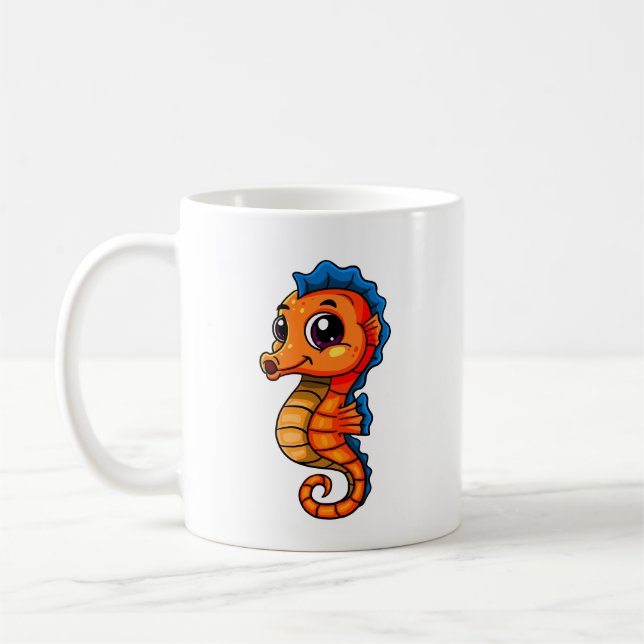 Süße Seepferdchen-Kaffeetasse Kaffeetasse (Links)