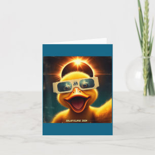 Süße Selfie-Ente Damen Herren Solar Karte