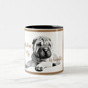 Süße Shar Pei "Meine Falten rocken" Kaffeetasse