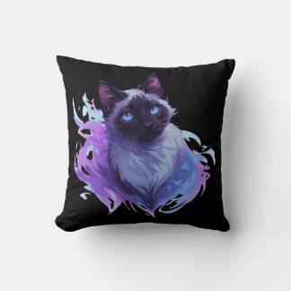 Süße siamesische Katze Kissen