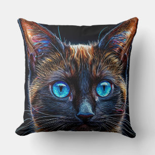 Süße siamesische Katze Kissen