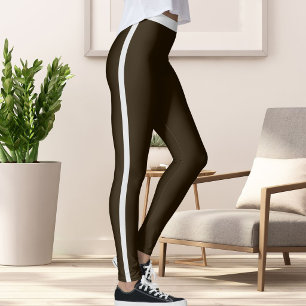 Süße siamesische Katzen-Foto-Name Braun Personalis Leggings