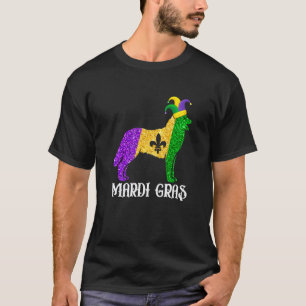 Süße Sibirische Husky-Hundefreund Mardi Gras Party T-Shirt