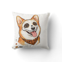 Süße Skelett-Gesichtsbemalung Corgi Halloween Farb