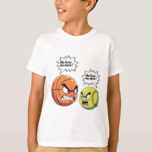 Süße Skizze Mädchen Frauen Tochter Sie liebt mich T-Shirt