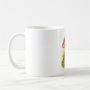 Süße skurrile Frosch-Strick-Illustration Kaffeetasse