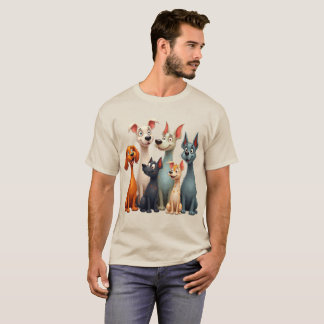 Süße skurrile Hunde T-Shirt