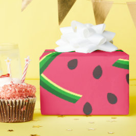 Süße, skurrile Wassermelonen-Scheiben Muster  Geschenkpapier