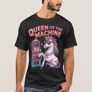 Süße Slot-Machine-Königin Casino Glücksspiel Poker T-Shirt