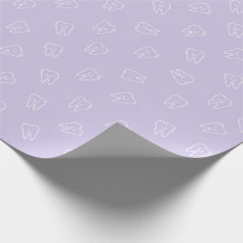 Süße Smiley-Zahn-Verpackungspapier - Lavendel Geschenkpapier