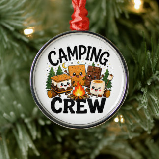 Süße S'mores Lagerfeuer Camping-Truppe Outdoor Ornament Aus Metall