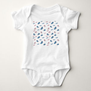 Süße Sneaker- und Schleifen-Babysachen Baby Strampler