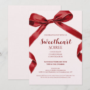 Süße Soiree Eleganter Bogen Valentinstag Party Einladung