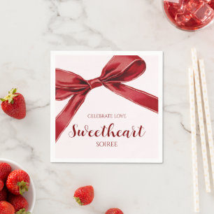 Süße Soiree Eleganter Bogen Valentinstag Party Serviette