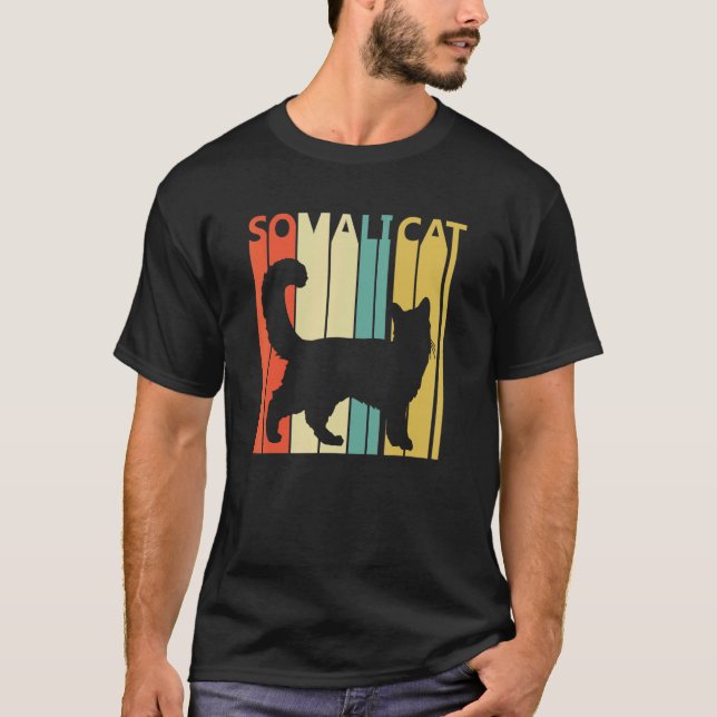 Süße Somali-Katze T-Shirt (Vorderseite)