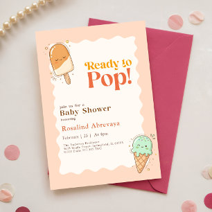 Süße Sommer-Eiscreme-Babyparty Einladung