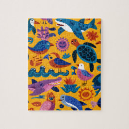 Süße Sommer-Tier-Muster-Puzzle-Geschenk Puzzle