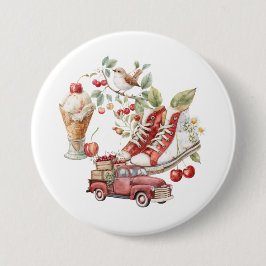 Süße Sommerkirschen Button