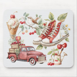 Süße Sommerkirschen Mousepad