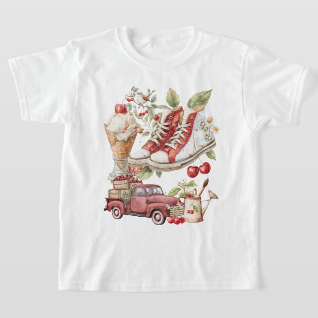 Süße Sommerkirschen T-Shirt (Ablage )