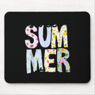 Süße Sommerzeit Vintage Groovy Strandurlaub Mousepad