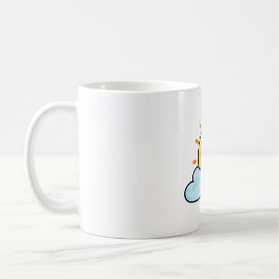 Süße Sonne mit Wolke Kaffeetasse